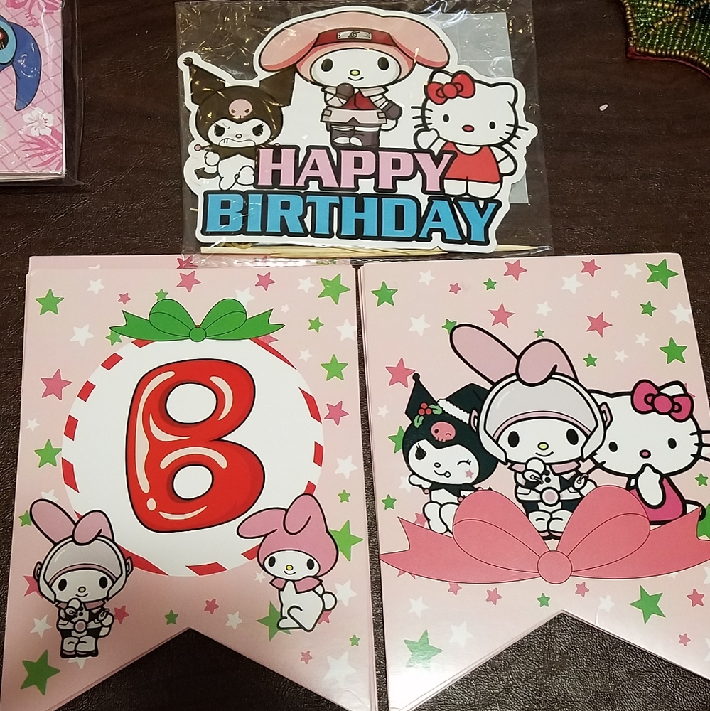 Hello Kitty Melody birthday celebration set